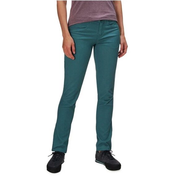 Patagonia Escala Rock Pants Women 4 Green Gorpcore Slim Mid Rise Stretch Outdoor - Picture 16 of 16